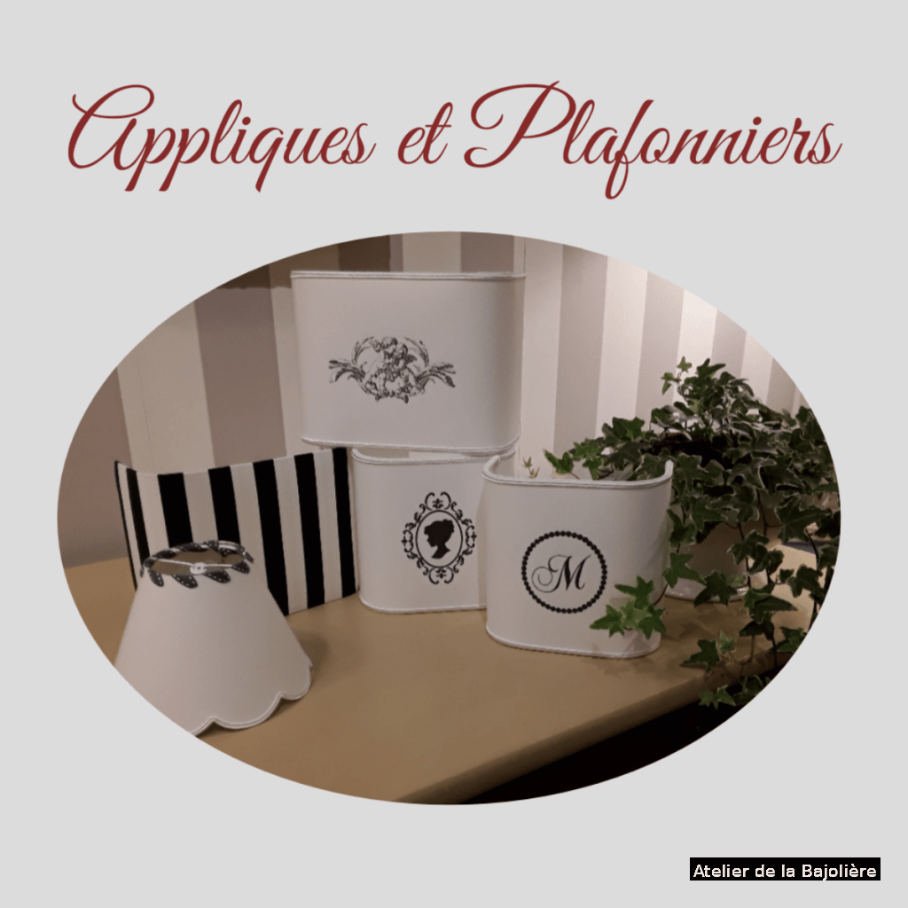 Applique et Plafonniers,Atelier de la bajolière, 41, Blois, France, Centre val de Loire, Stages Patine et Abat-jour